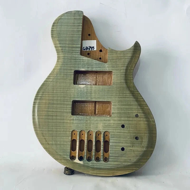 5 String Electric Bass Alder Wood Body with Quilted Maple Top DIY Project