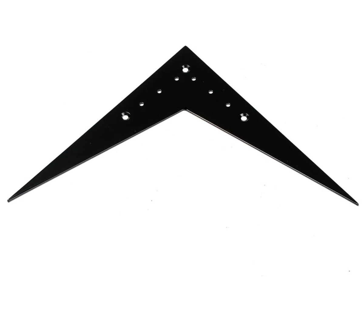 Black Flying V Guitar Fixed Bridge Tailpiece