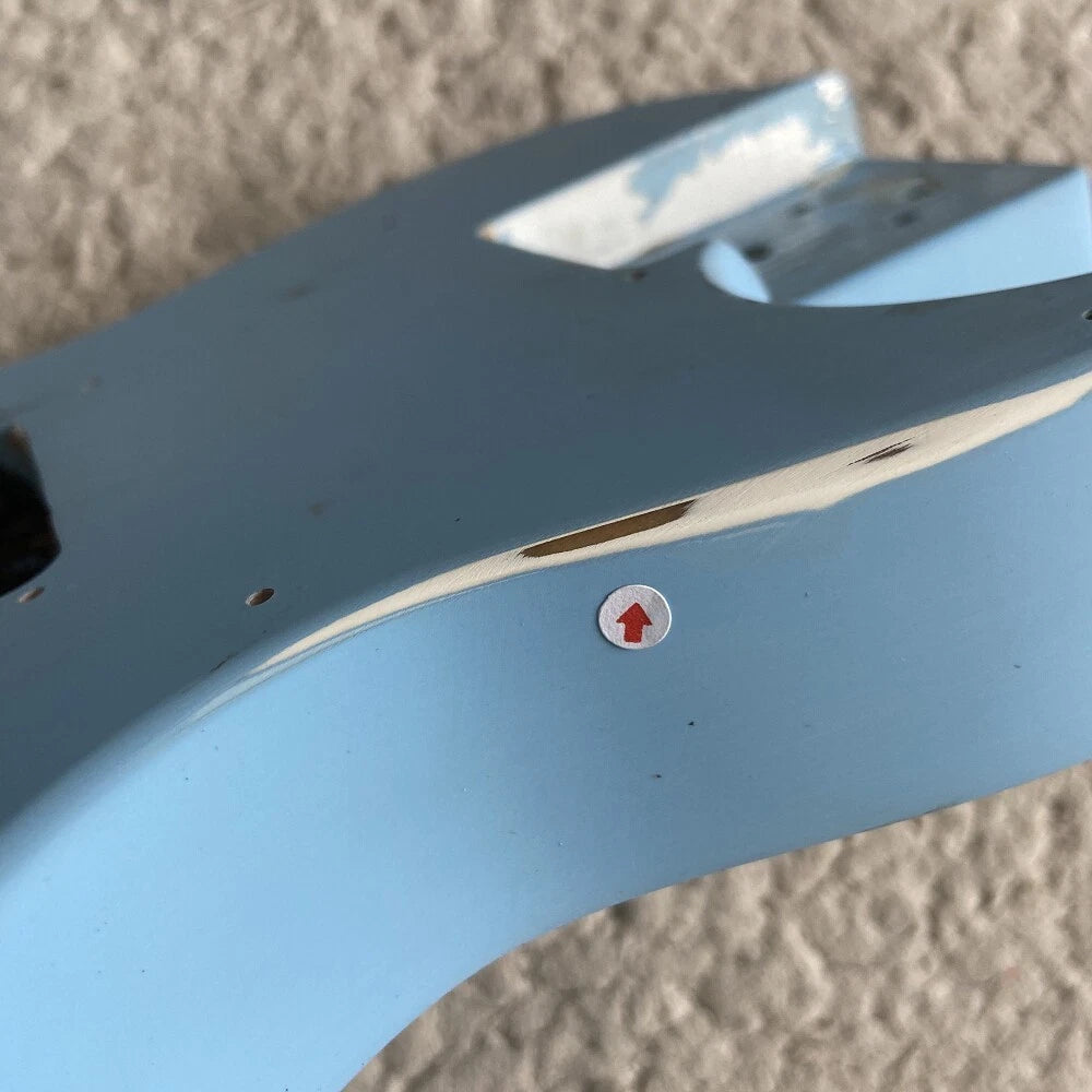 Light Blue Mini Guitar Single Cutaway Body DIY Project