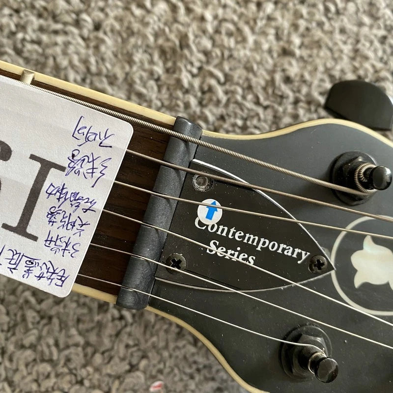 Hofner Contemporary Black Jazz Guitar, Maple Body, Mahogany Neck, Rosewood