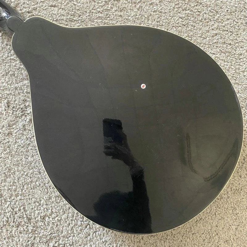 Black 8 String Mandolin Project, Spruce Top, Mahogany Body, Rosewood Fingerboard