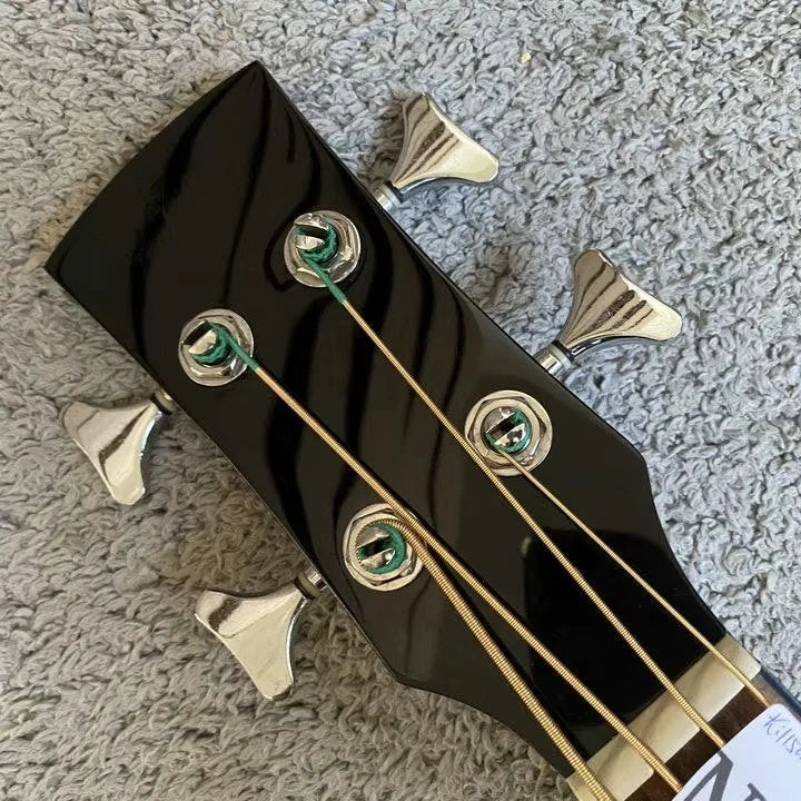 Sunburst 4-String Acoustic Bass Guitar. Mahogany Neck, 20 Frets