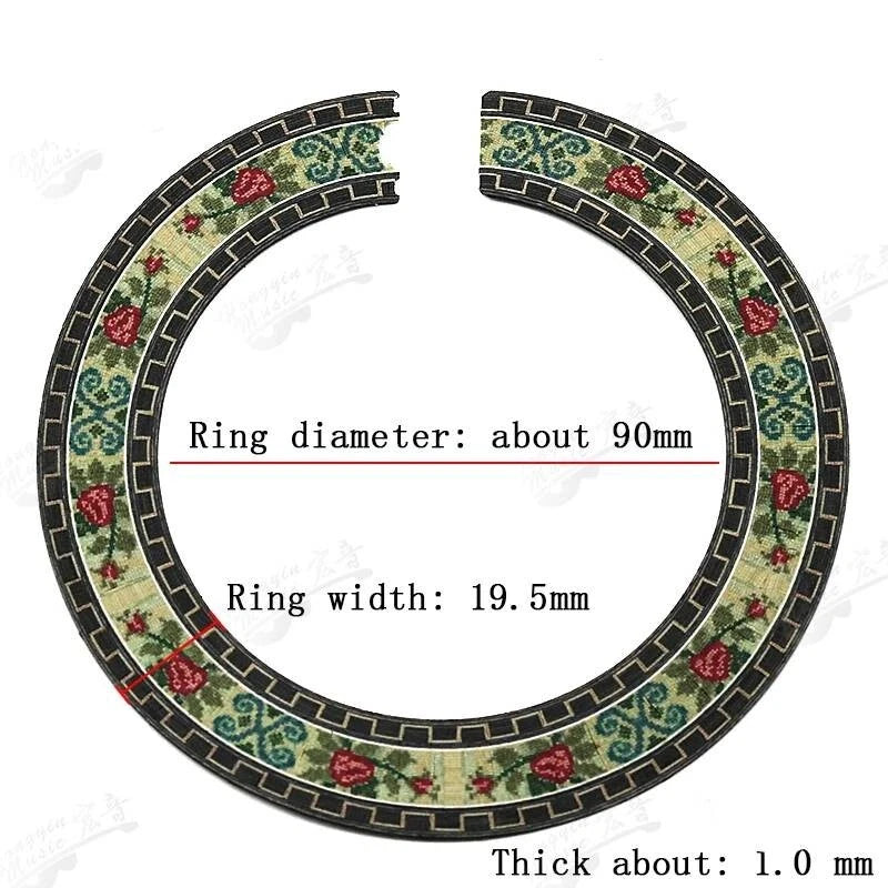 3x Wooden Classical Guitar Inlay Soundhole Rosettes Fit Breedlove,John<wbr/>son,Hohner