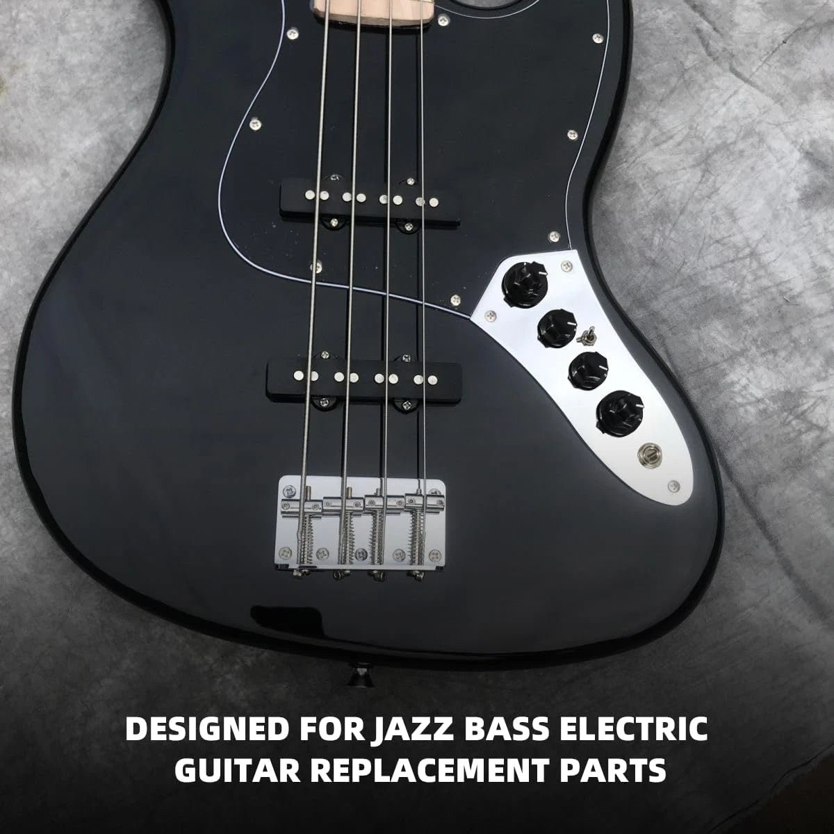 Chrome Electric Bass Loaded Prewired Control Plate Active Passive Fit Jazz Bass