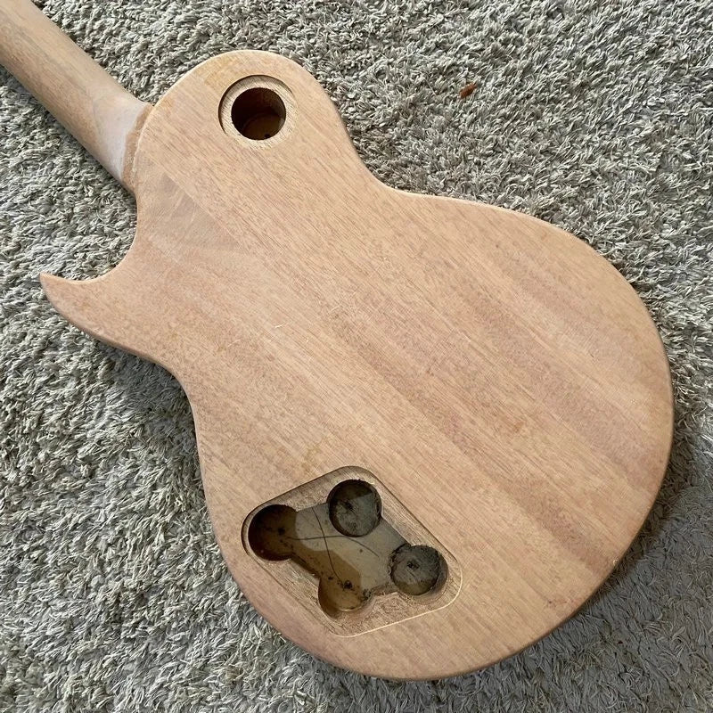 Tiger Maple Guitar Body with Mahogany Neck, Rosewood Fingerboard