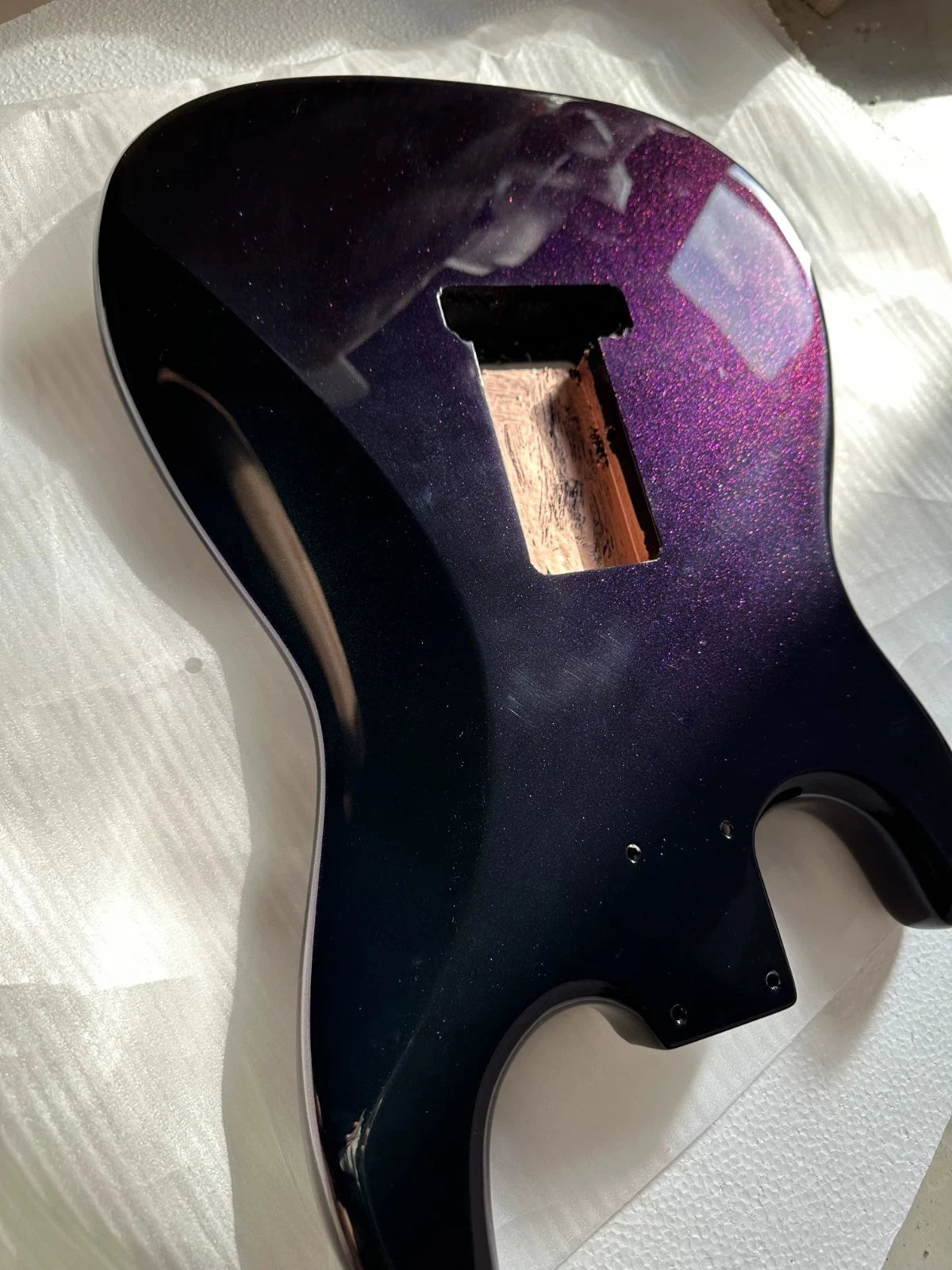 Guitar Body, Alder, Gloss Chameleon Finish Fit ST
