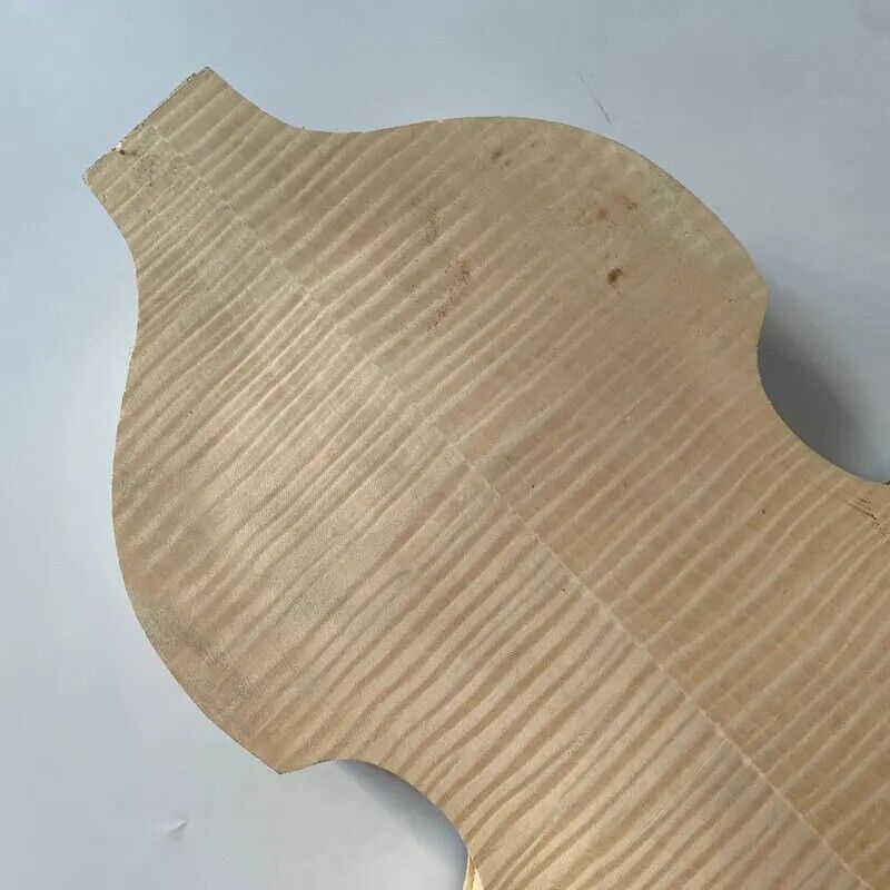 Spruce and Maple Unfinished Violin Bass Hollow Body DIY Project