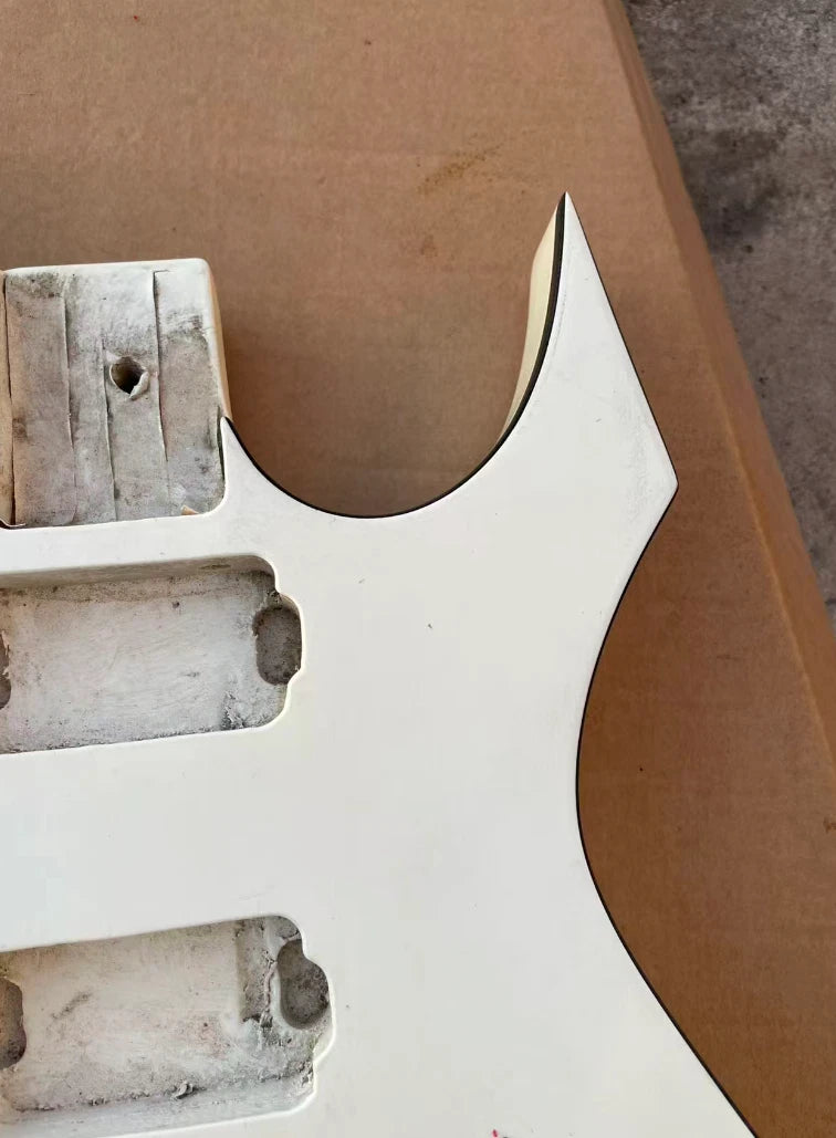 White Guitar HH DIY Project Basswood Body Fit Warlock