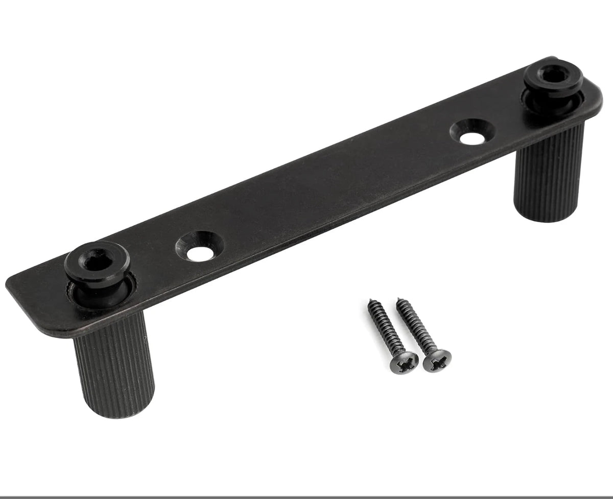 Black Double Locking Guitar Bridge Tremolo Anchor Studs Bracket Fit Floyd Rose