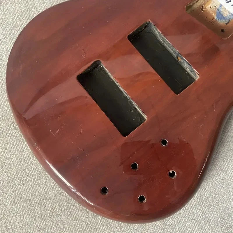 Dark Red Bass Guitar Basswood Body