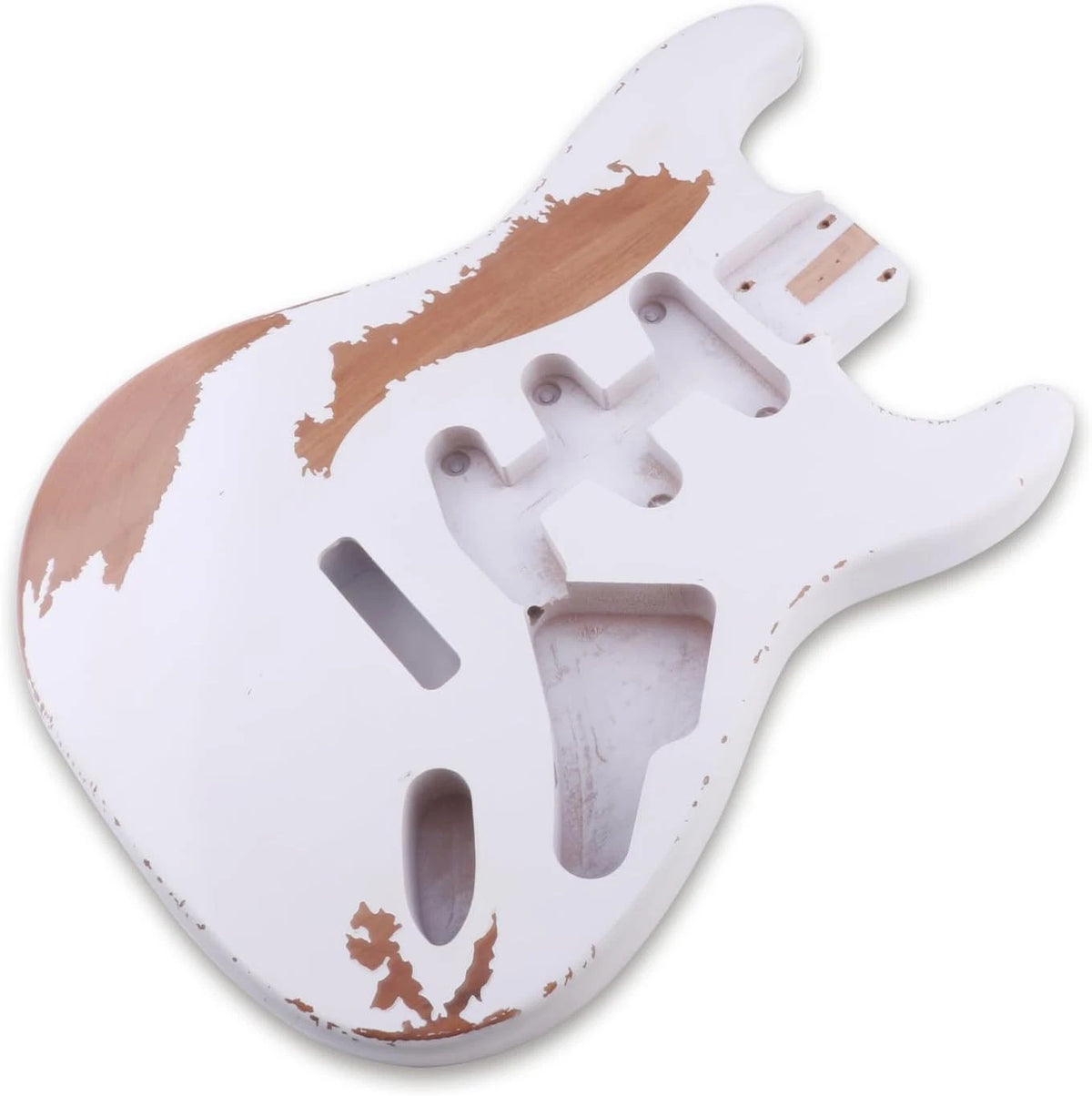 Relic White Finish Alder Wood Guitar Body Fit ST