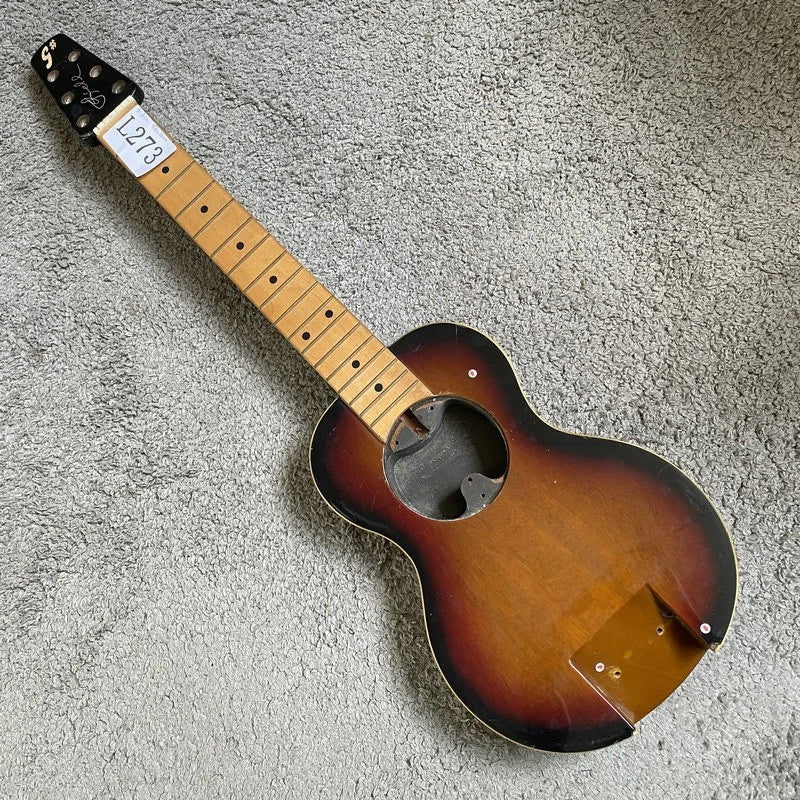 DIY Project Mini Travel Guitar, Mahogany Body, Maple Neck