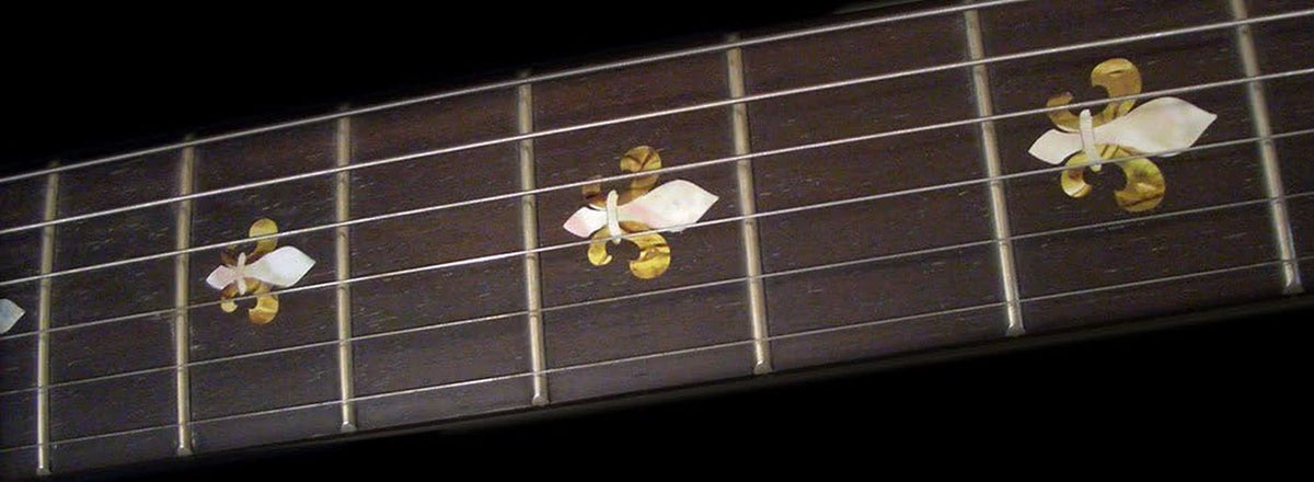 Lily Flower Guitar Fingerboard Fret Markers Inlay Stickers