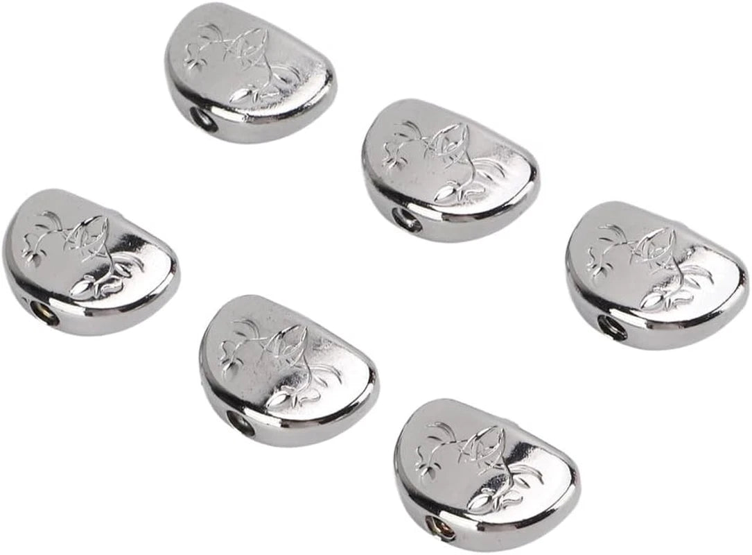 6PCS Engraved Guitar Tuning Pegs Buttons Knobs