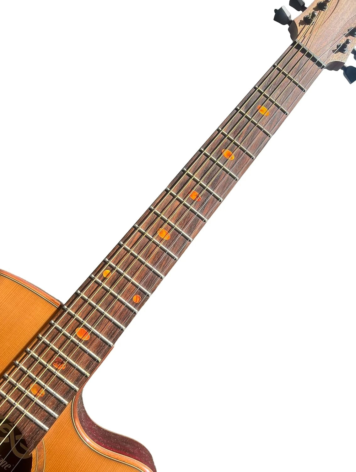 Amber Guitar Bass Fretboard Fret Markers Inlay Dots Stickers