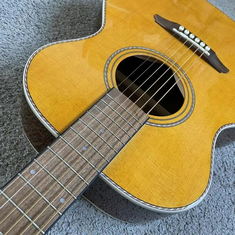 36-Inch OM All-Solid Spruce &amp; Santos Rosewood Guitar