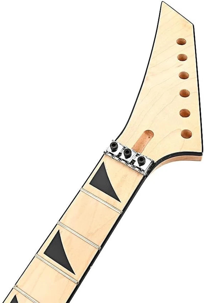 Reversed Head Guitar Maple Wood Neck, 24 Frets Fingerboard