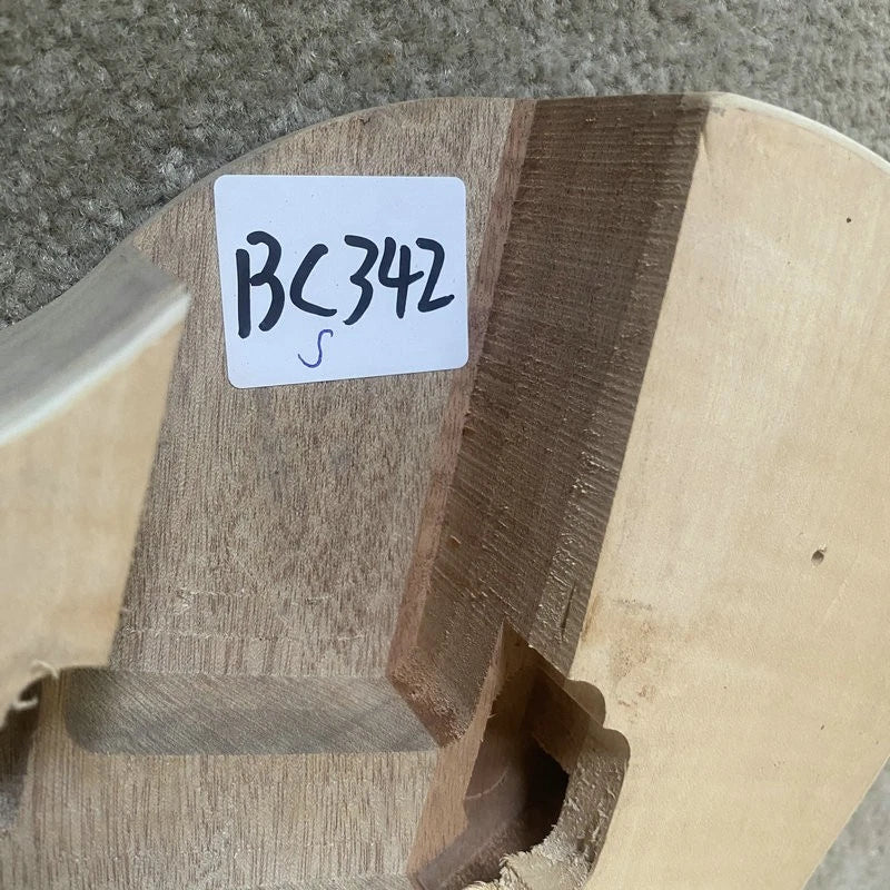 Left Hand Guitar Body, Mahogany, Tiger Maple Veneer