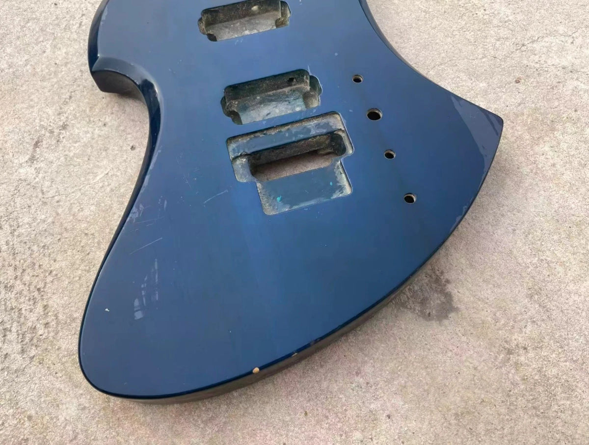 Transparent Blue HH Guitar Basswood Body Fit Mockingbird Guitar