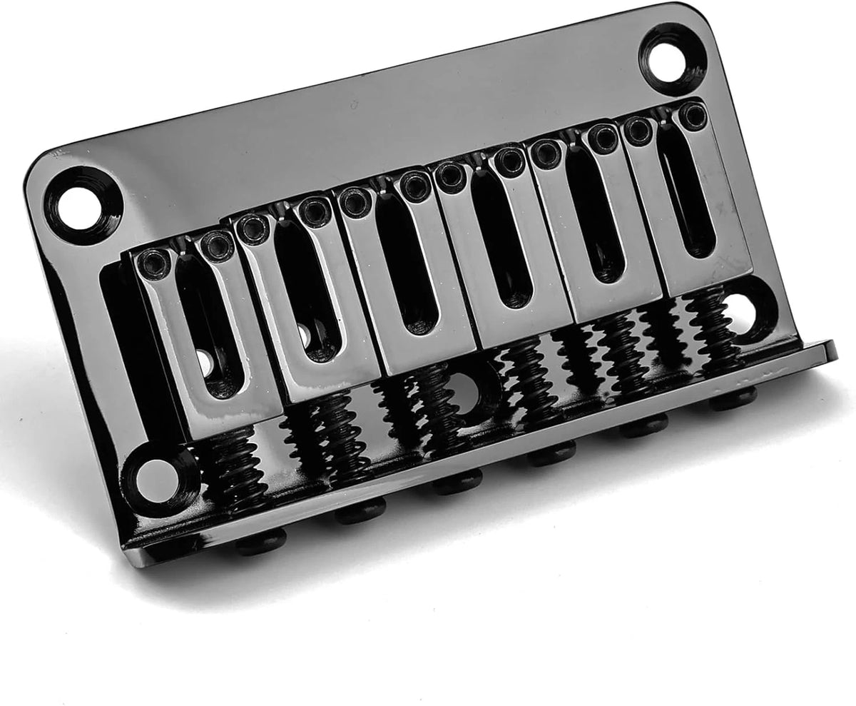 Fixed Black Guitar Hardtail Bridge Fit Stratocaster Strat