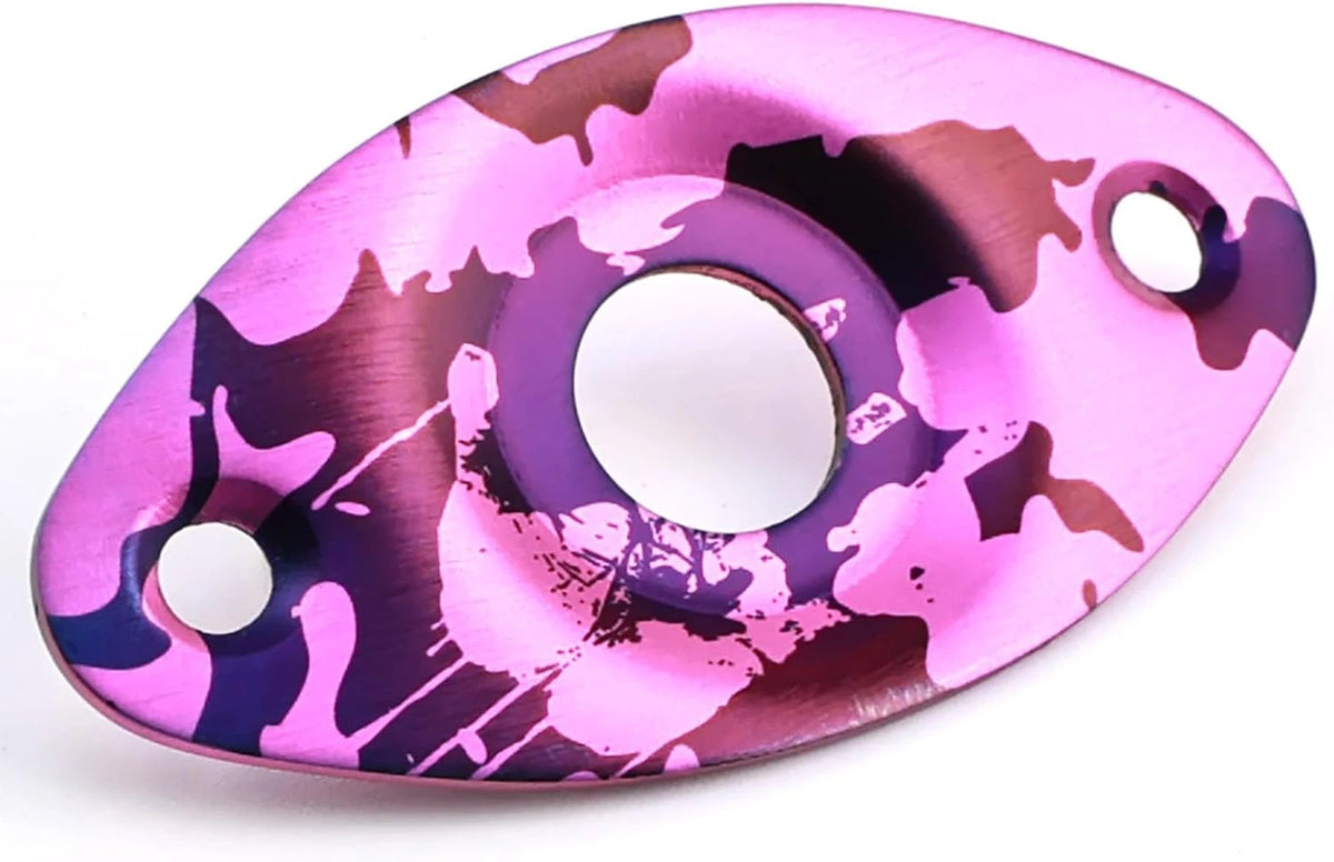 Purple Titanium Guitar Jack Plate Socket Fit Strat Tele
