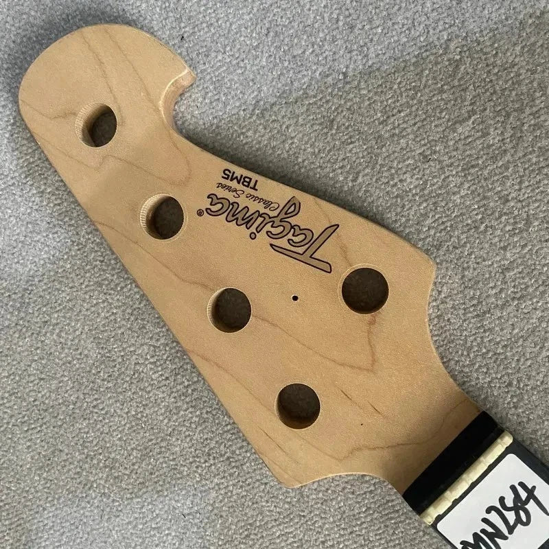 Maple Wood 5 String Electric Bass Neck with Rosewood 21 Frets Fingerboard