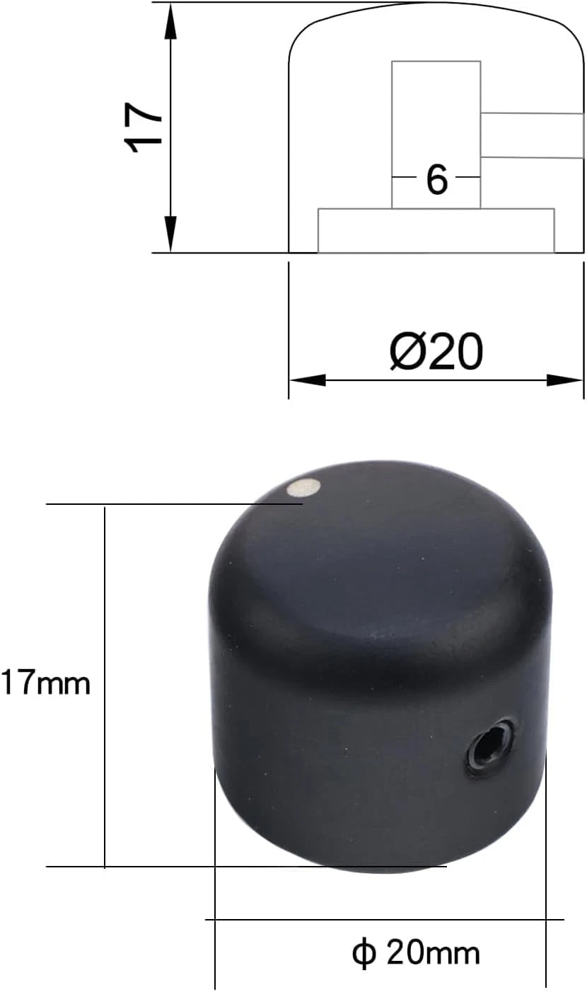 4pcs Ebony Guitar and Bass Knobs Fit Schecter,Dean,<wbr/>Jackson,ESP LTD,Washburn,C<wbr/>ort