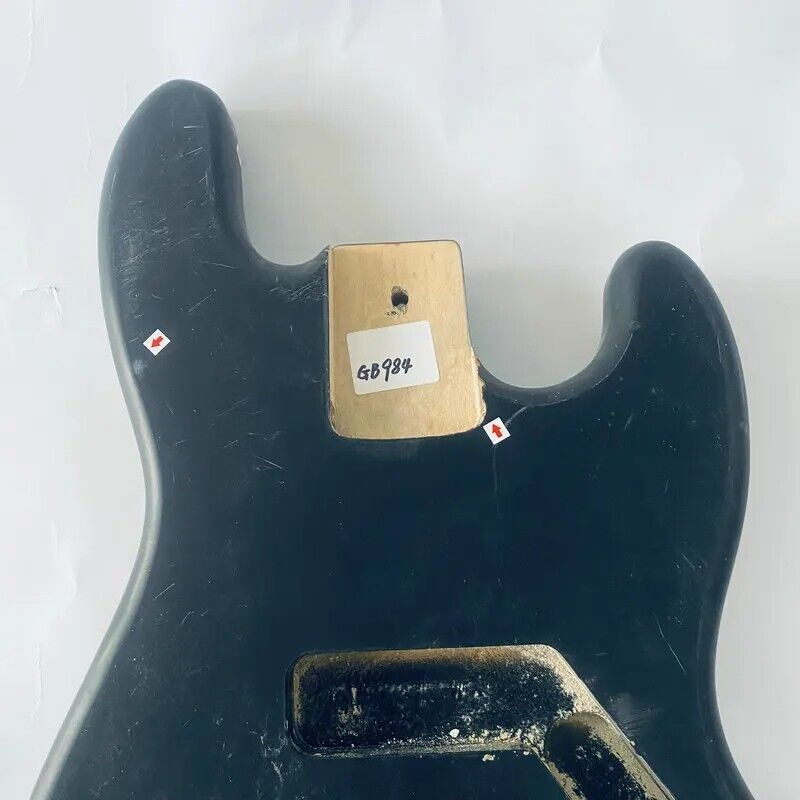 Black 4 String Jazz Bass Basswood Body