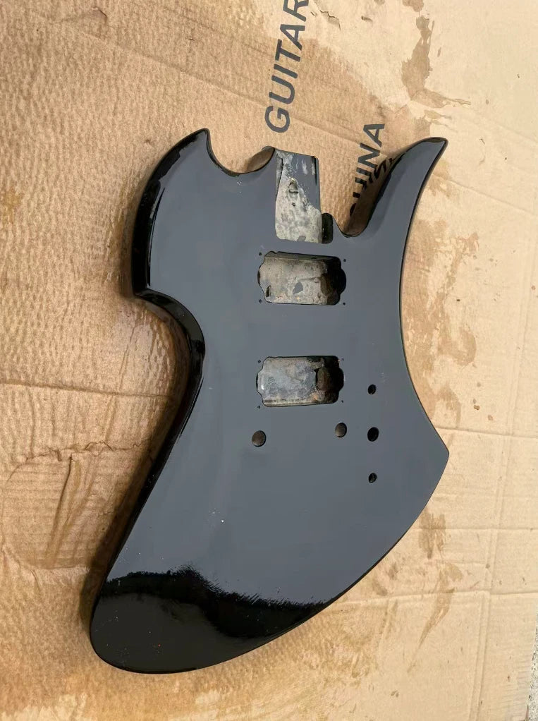 Glossy Black HH Guitar Body DIY Project Fit Mockingbird