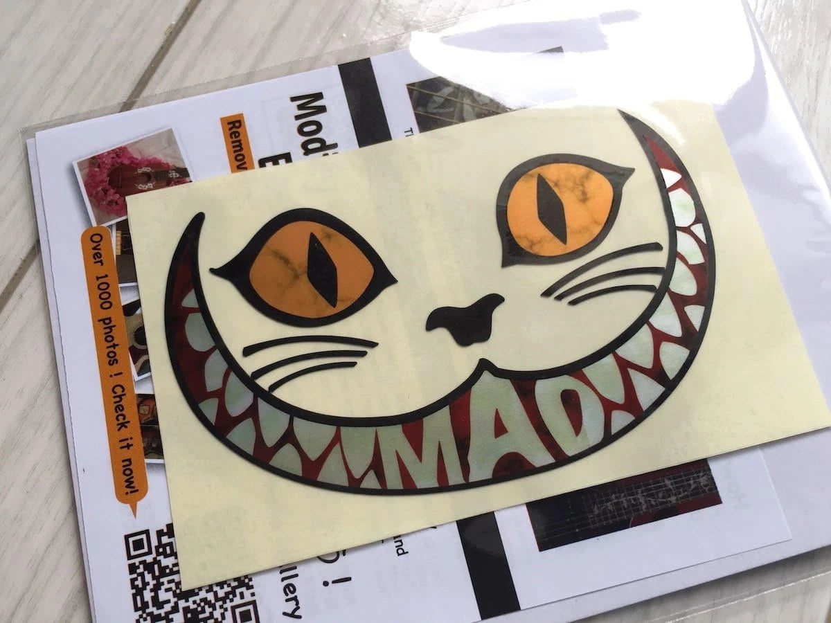 Mad Cat Guitar and Bass Body Inlay Sticker Decal