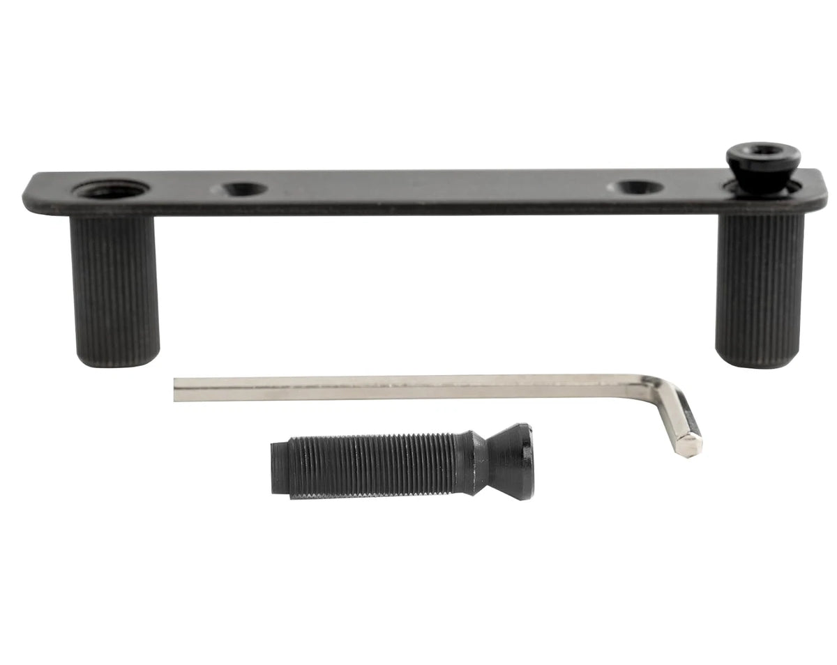 Black Double Locking Guitar Bridge Tremolo Anchor Studs Bracket Fit Floyd Rose