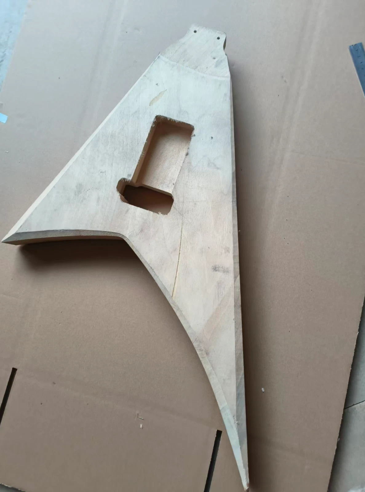 Unfinished DIY Project V Shaped Guitar Body