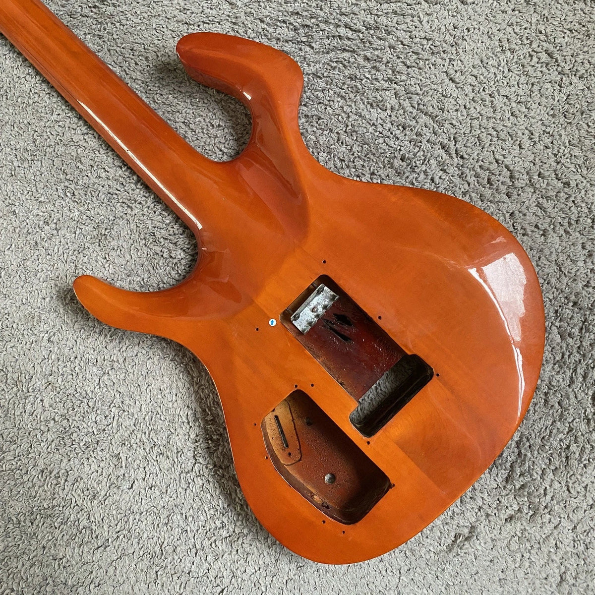 22-Fret Custom Electric Guitar DIY Kit with Double Tremolo, Alder Wood Body