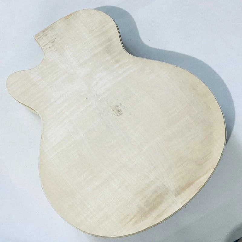 Single Cut Hollow Jazz Guitar Unfinished Body DIY Project