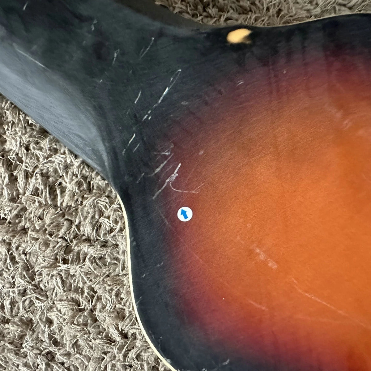 Hawaiian Slide Electric Guitar DIY Project, Tiger Maple Sunset Finish