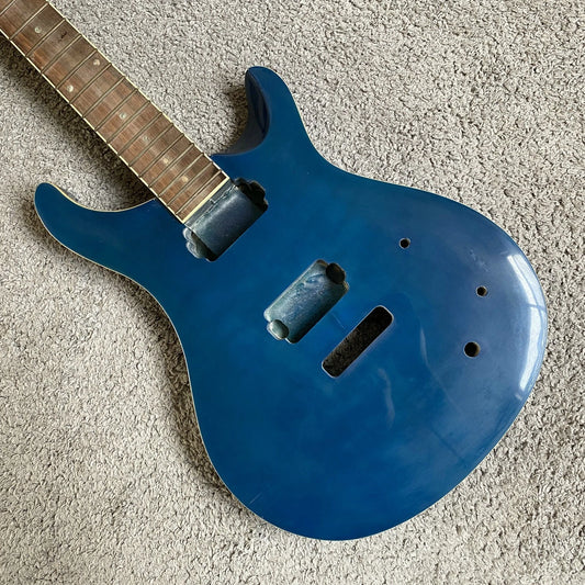Dark Blue Guitar Project, Rosewood Fingerboard, Basswood Body