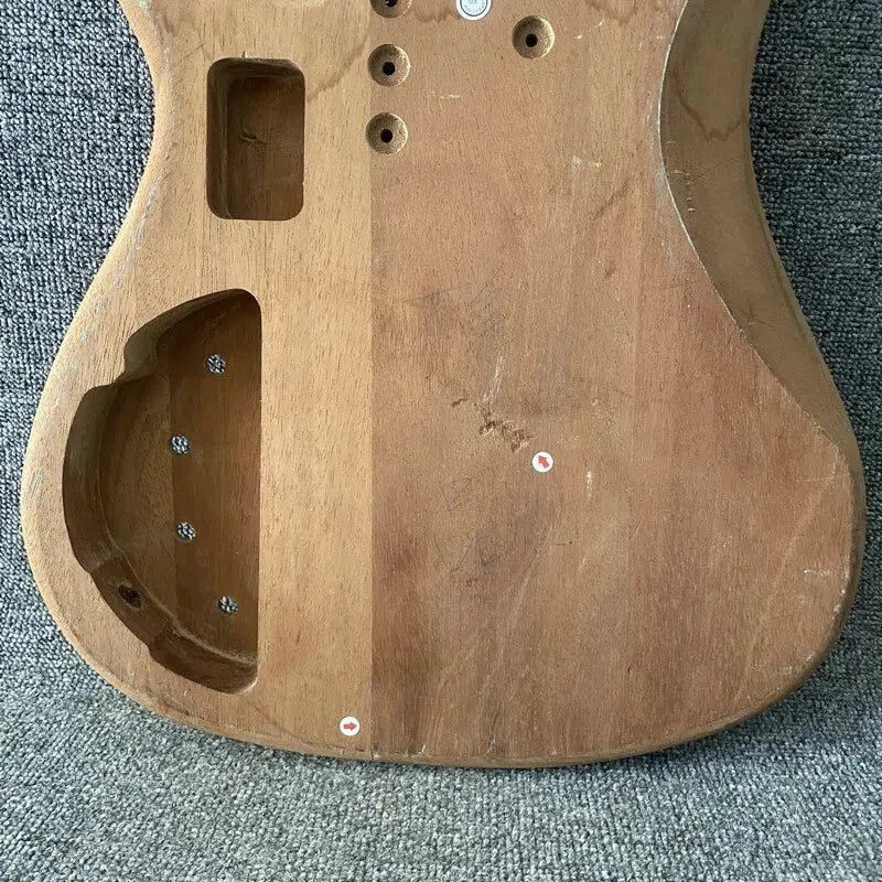 Mahogany Wood Electric Bass Unfinished Body DIY Project