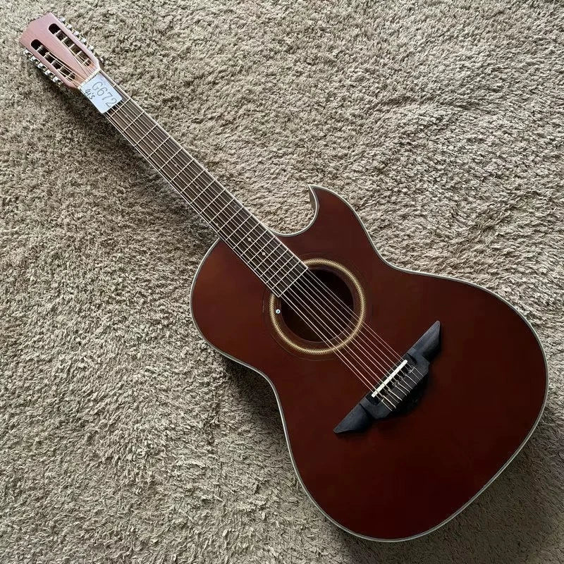 10-String Red Cedar &amp; Mahogany Cutaway Acoustic-Elect<wbr/>ric