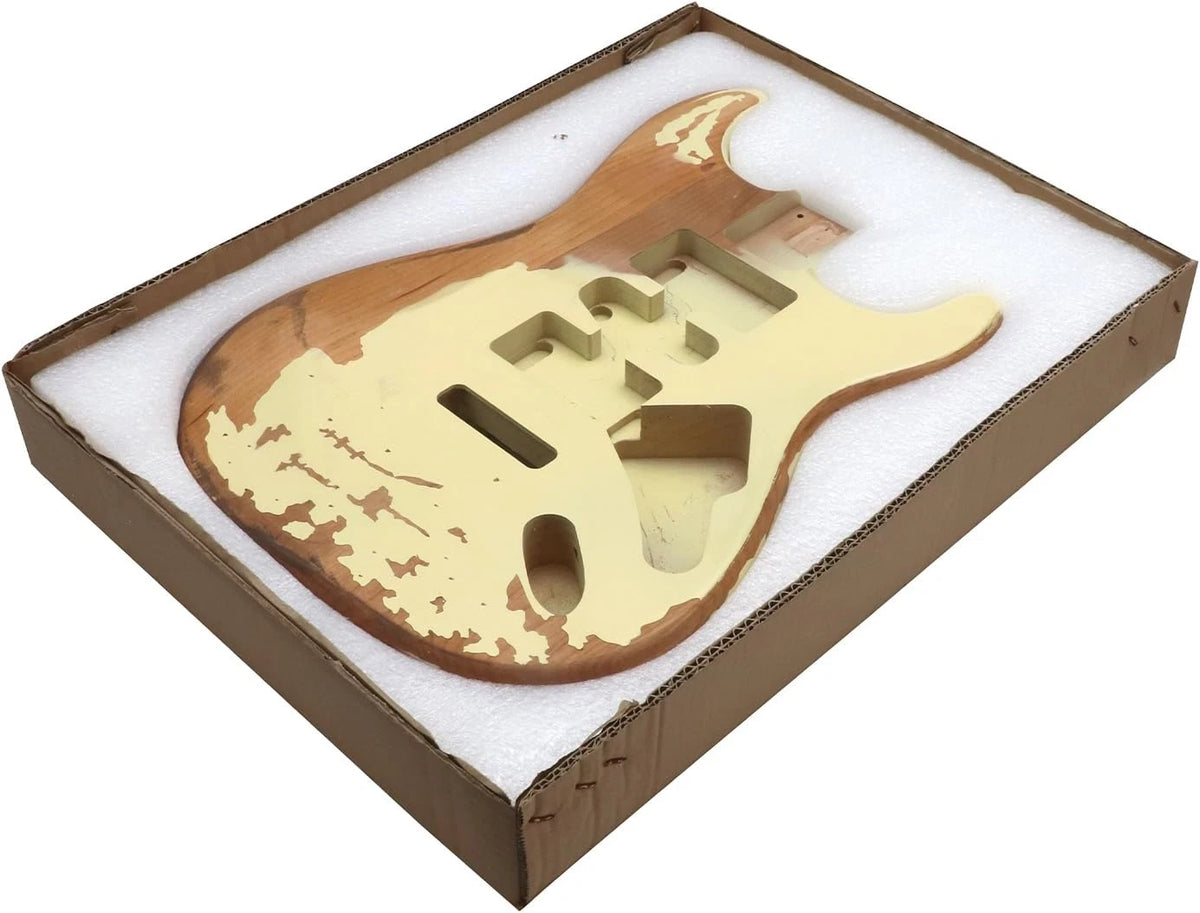 Relic Alder Wood Cream Guitar Body For ST