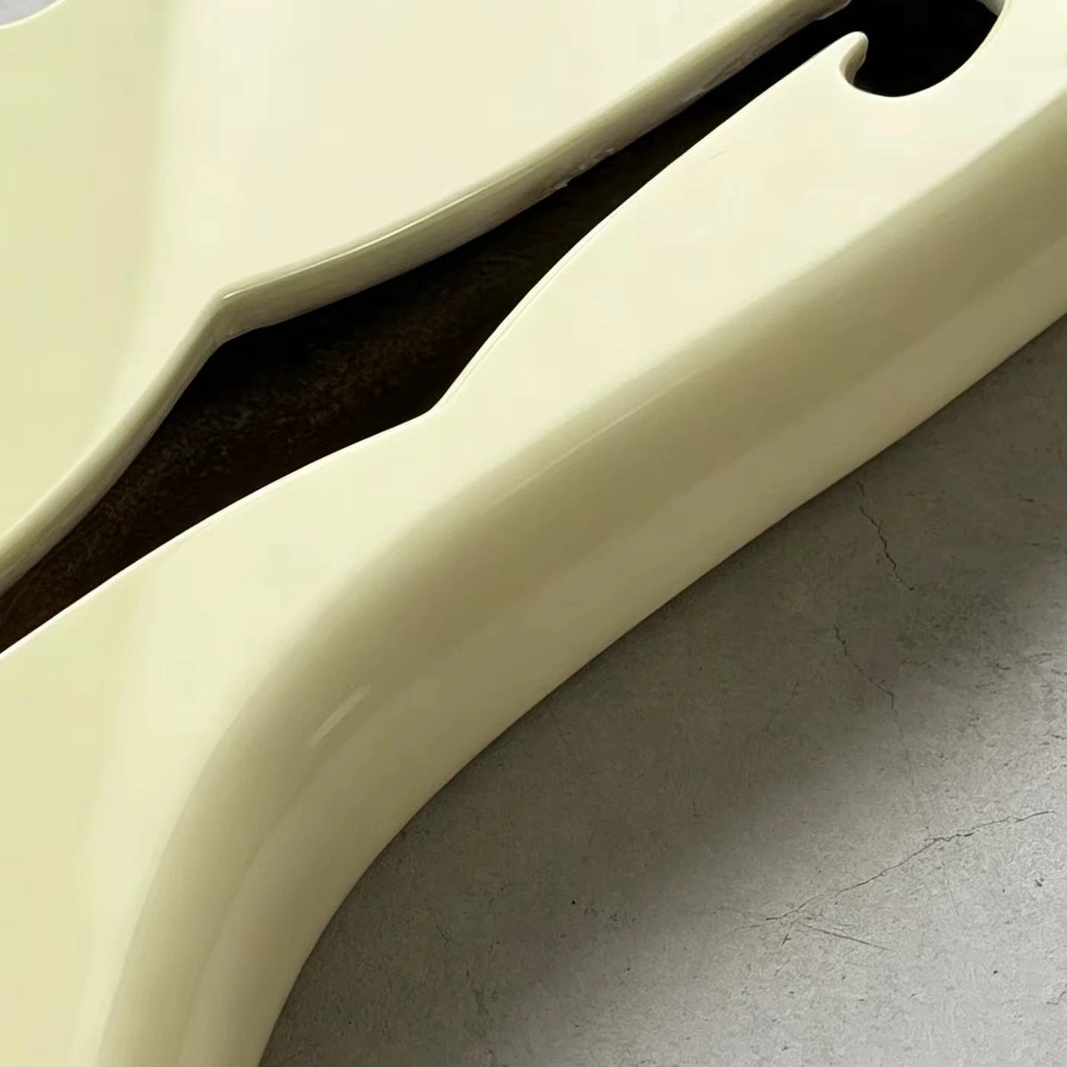 Semi Hollow Alder Guitar Body, Vintage Cream Fit ST