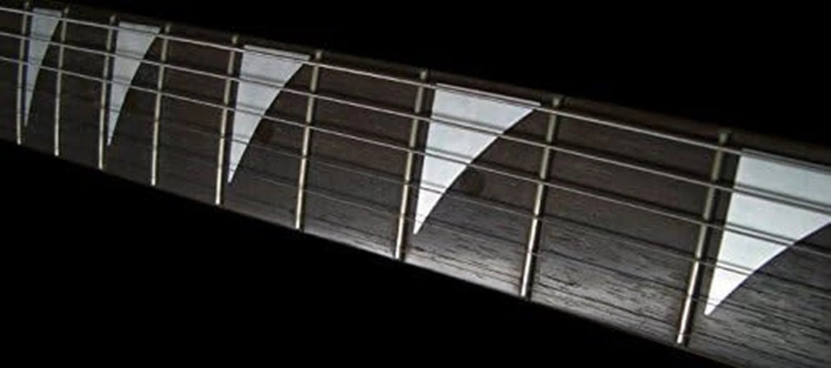 White Pearl Shark Fin Guitar Fretboard Fret Markers Inlay Stickers