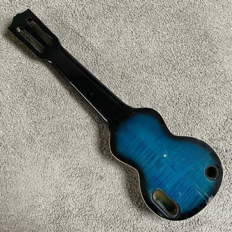 Blue Hawaiian Guitar DIY Project, Tiger Maple Body, Rosewood Body,Maple Neck
