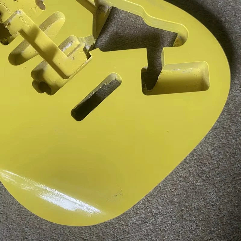 Yellow HSH Guitar Body, Solid Basswood