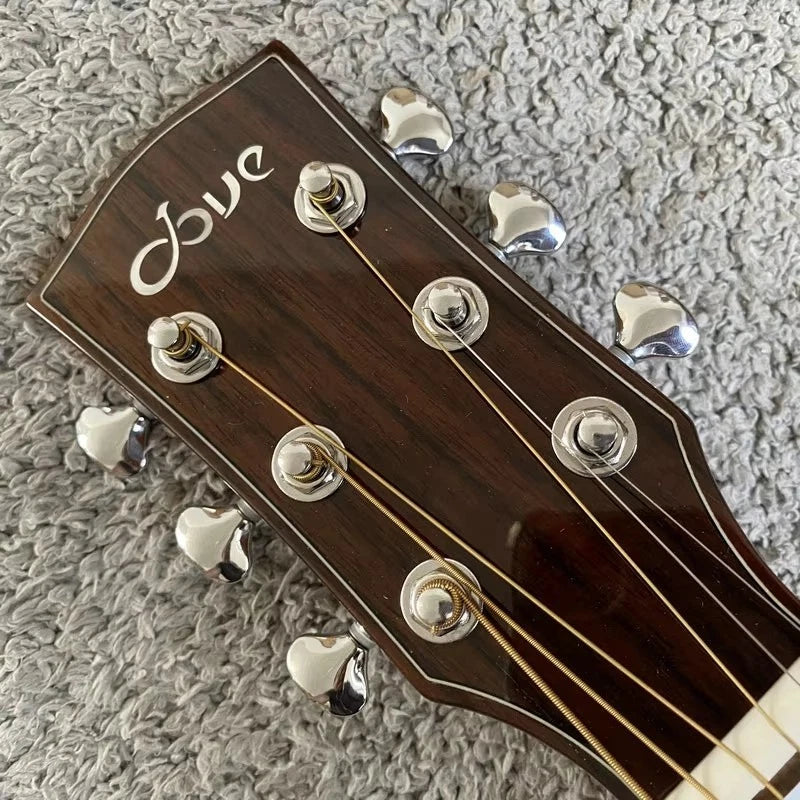 36-Inch OM All-Solid Spruce &amp; Santos Rosewood Guitar