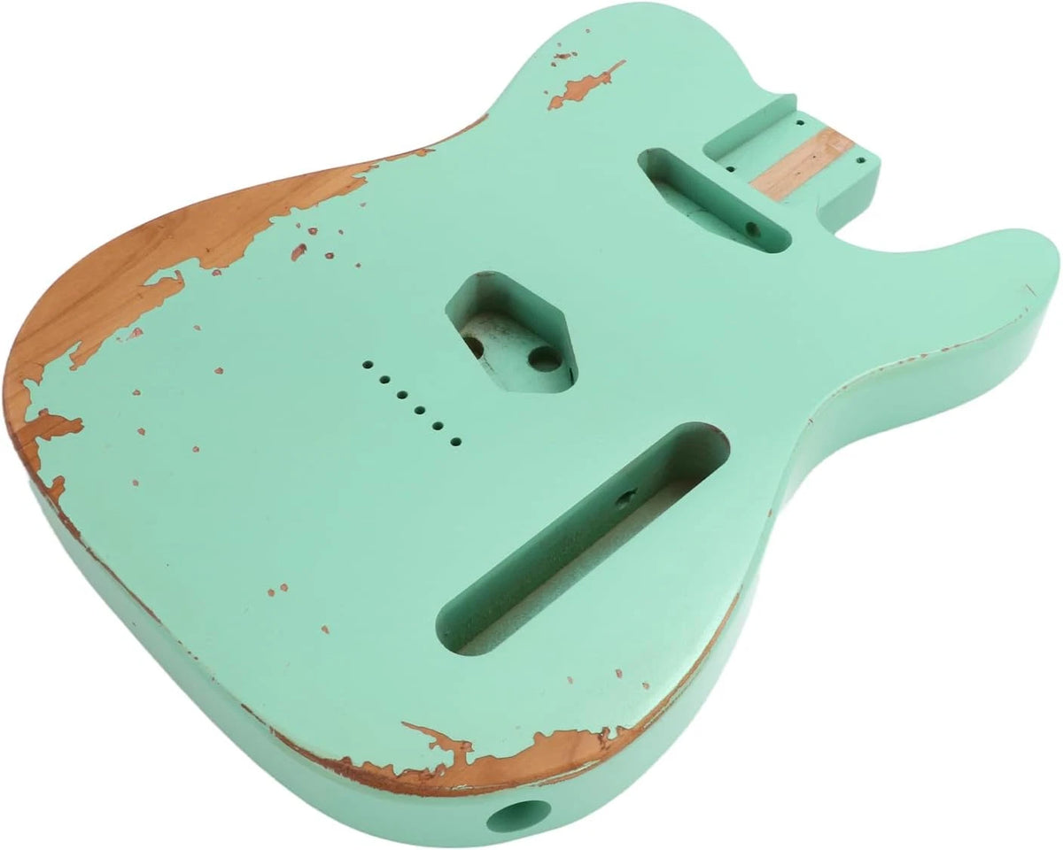 Relic Vintage Alder Wood Guitar Solid Body in Seafoam Green Fit Telecaster Tele