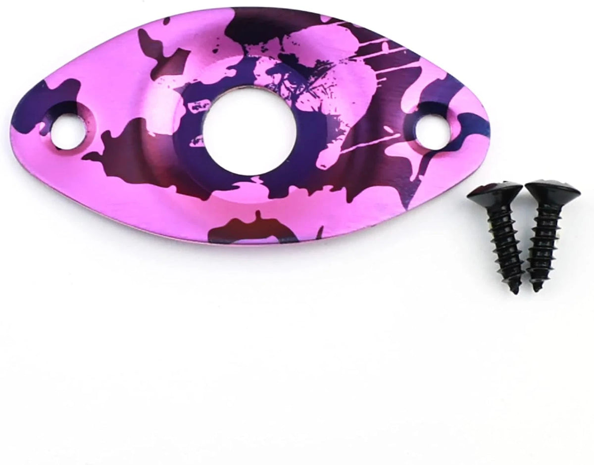 Purple Titanium Guitar Jack Plate Socket Fit Strat Tele