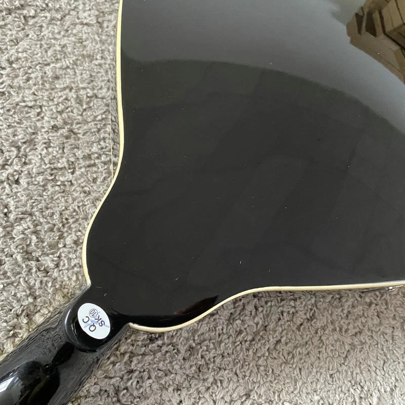 Black 8 String Mandolin, Maple Body, Mahogany Neck, Rosewood Fingerboard