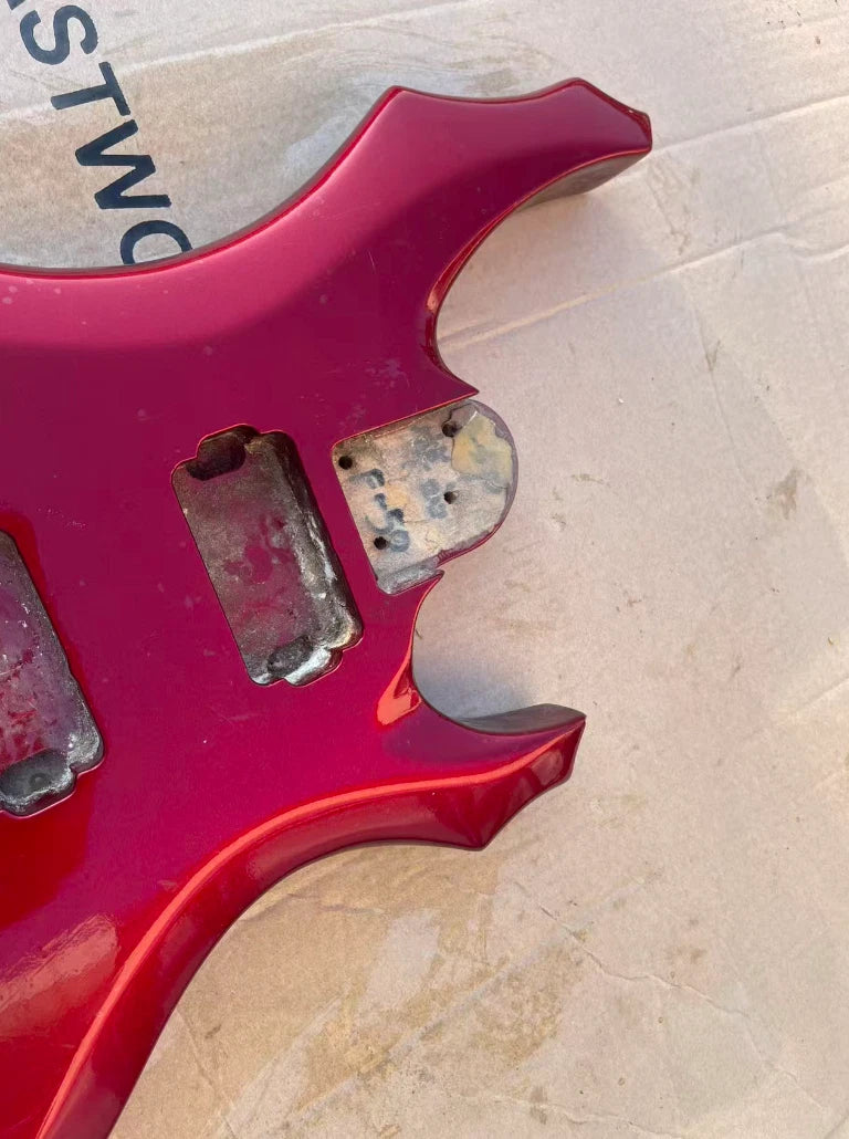 Metallic Red HH Guitar Basswood Body, String Through
