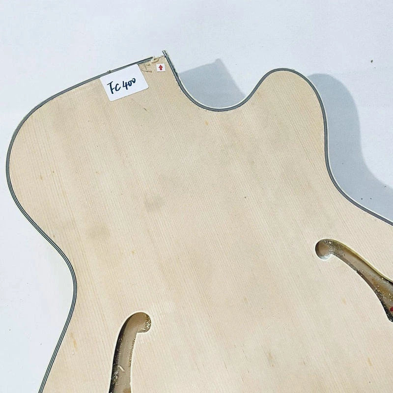 Spruce Wood Top Full Hollow Body Jazz Guitar DIY Project