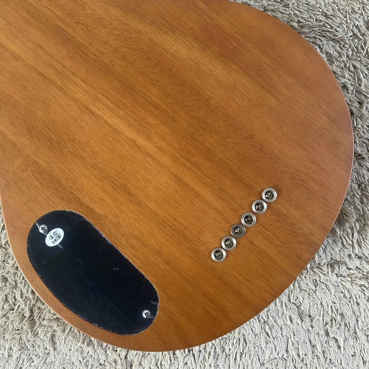 Natural Finish Lap Steel Guitar L596, Okoume Body, P90 Pickup